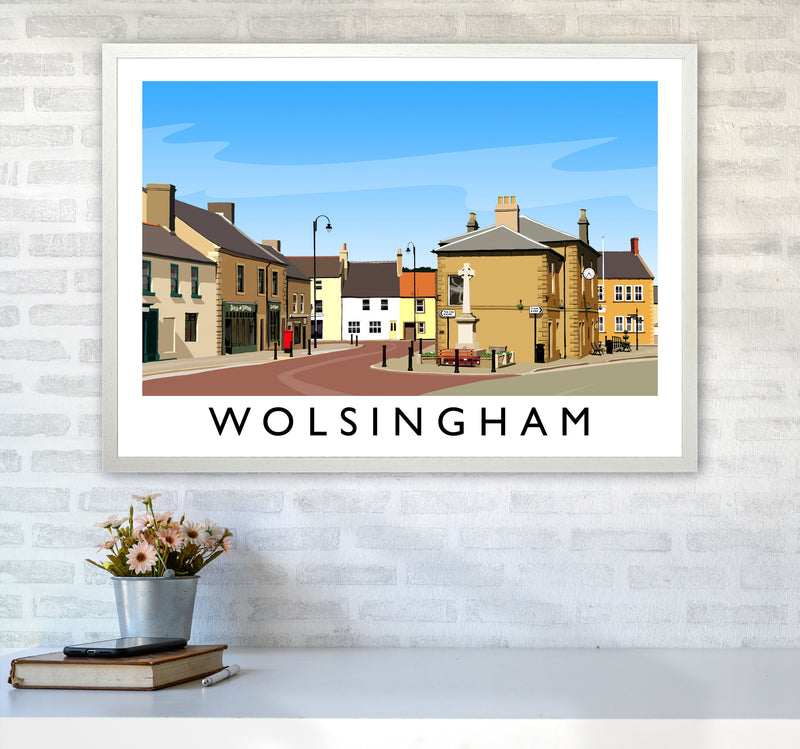 Wolsingham 2 Travel Art Print by Richard O'Neill A1 Oak Frame