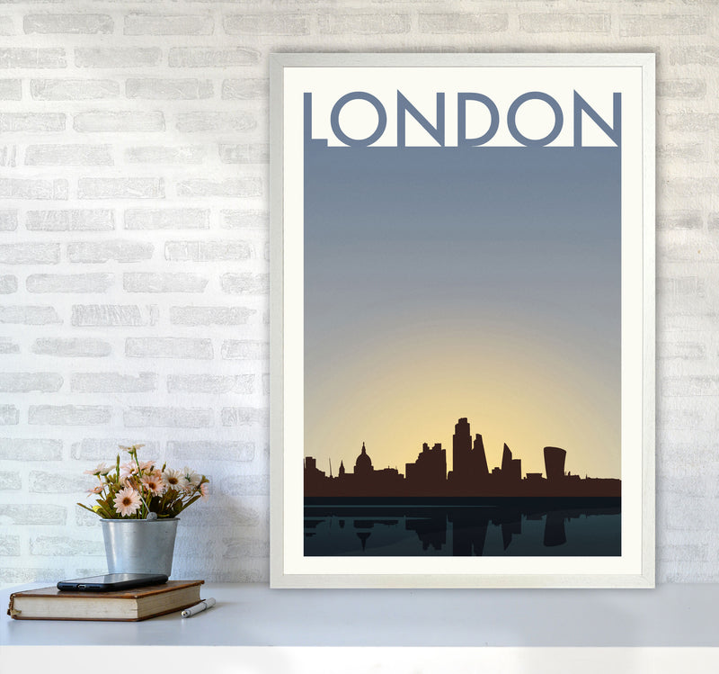 London 4 (Day) Travel Art Print by Richard O'Neill A1 Oak Frame