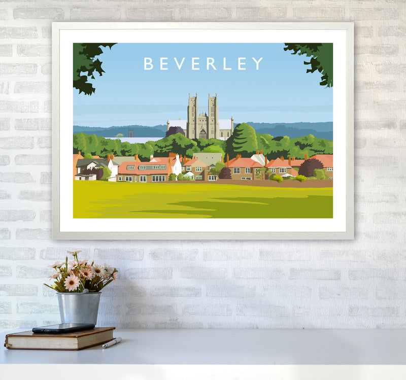 Beverley 3 Travel Art Print by Richard O'Neill A1 Oak Frame