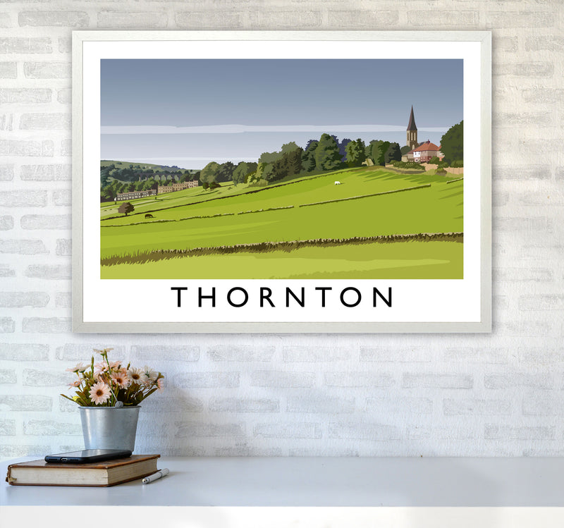 Thornton Travel Art Print by Richard O'Neill A1 Oak Frame