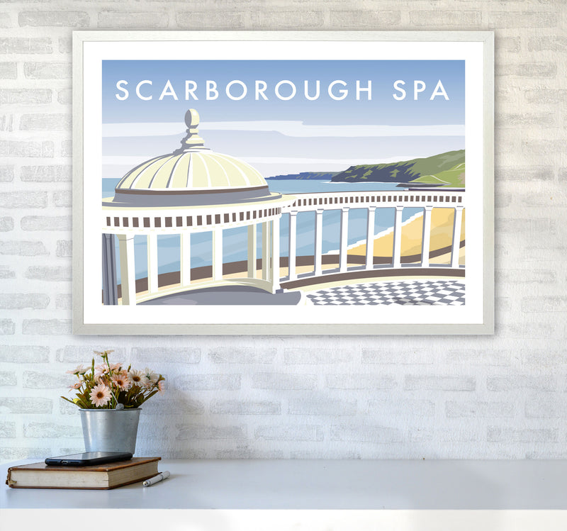 Scarborough Spa Travel Art Print by Richard O'Neill A1 Oak Frame