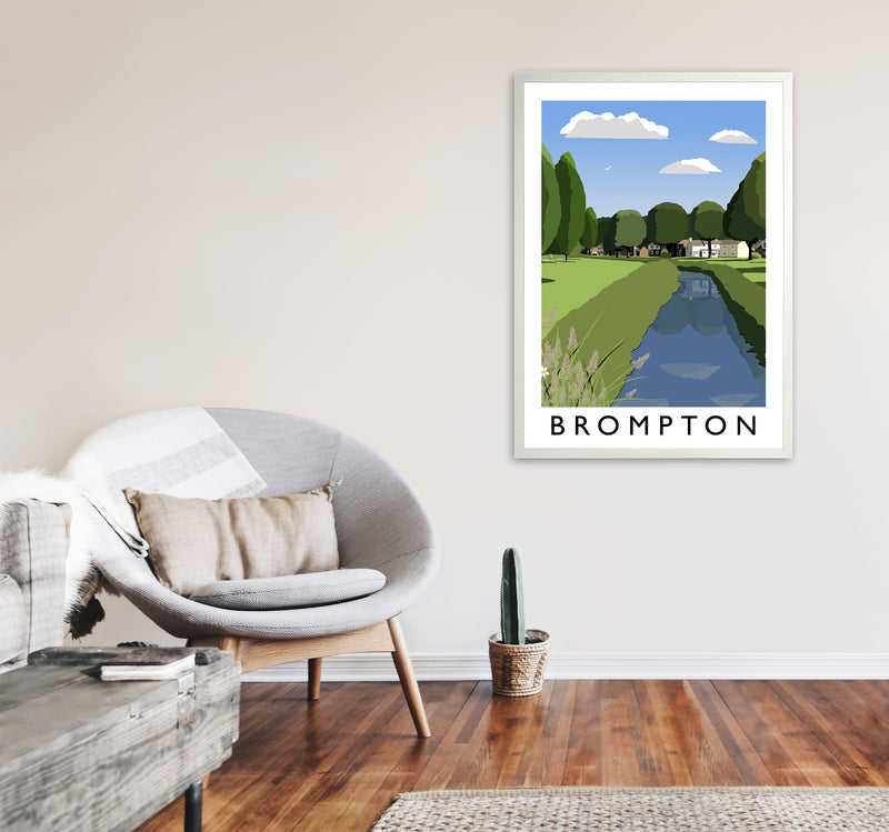 Brompton Framed Digital Art Print by Richard O'Neill A1 Oak Frame
