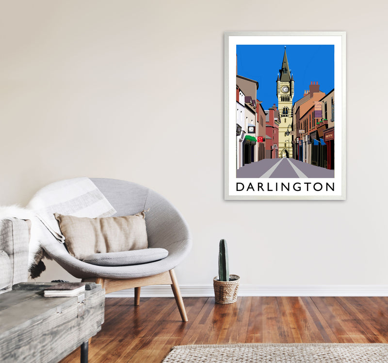 Darlington Art Print by Richard O'Neill A1 Oak Frame