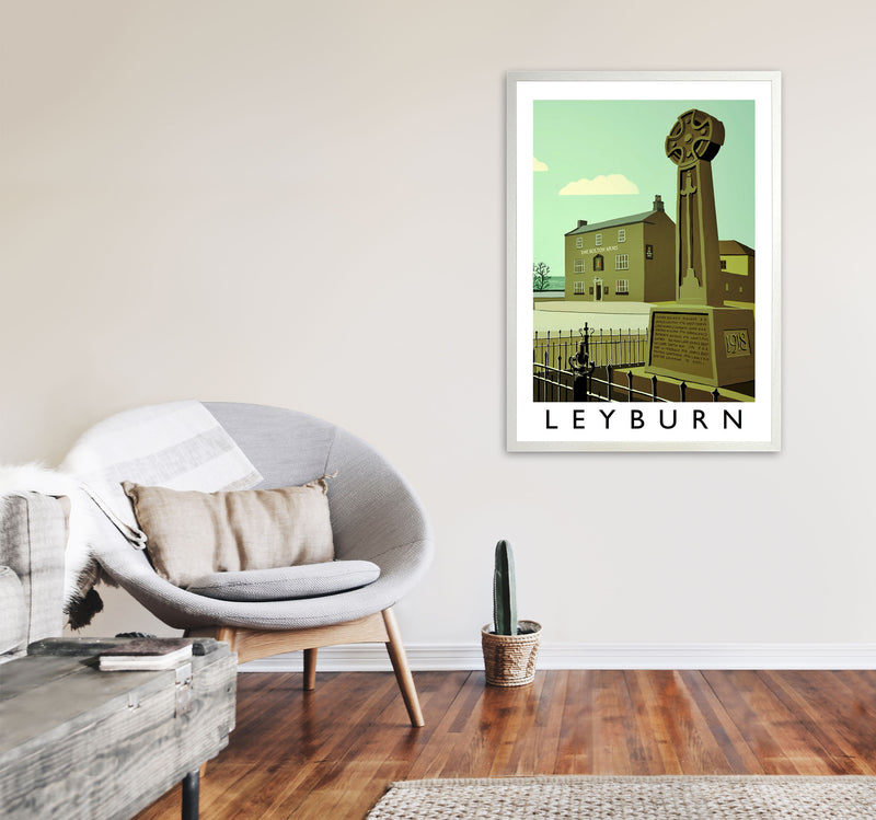 Leyburn Framed Digital Art Print by Richard O'Neill A1 Oak Frame