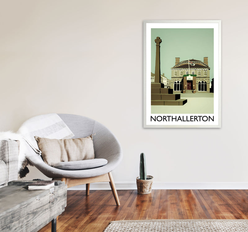 Northallerton Art Print by Richard O'Neill A1 Oak Frame