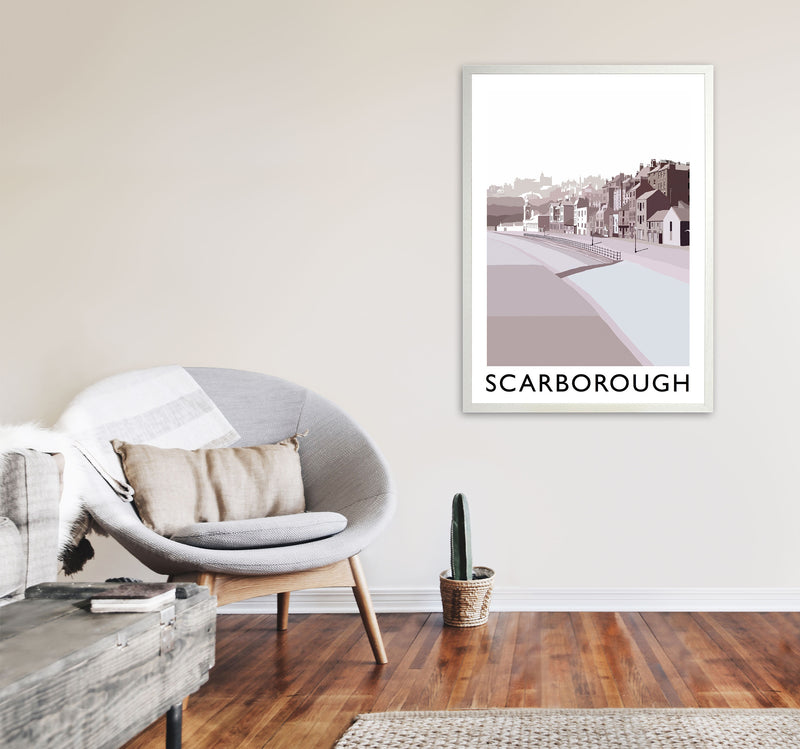 Scarborough Art Print by Richard O'Neill A1 Oak Frame