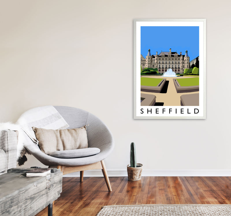 Sheffield Art Print by Richard O'Neill A1 Oak Frame
