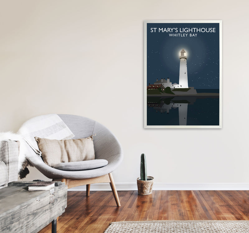 St. Mary's Lighthouse by Richard O'Neill A1 Oak Frame