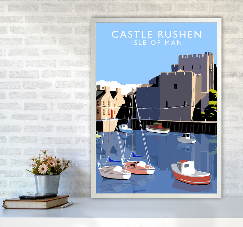 Castle Rushen by Richard O'Neill A1 Oak Frame