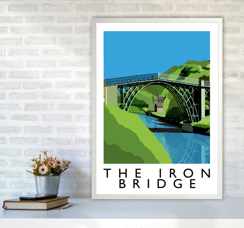 The Iron Bridge by Richard O'Neill A1 Oak Frame