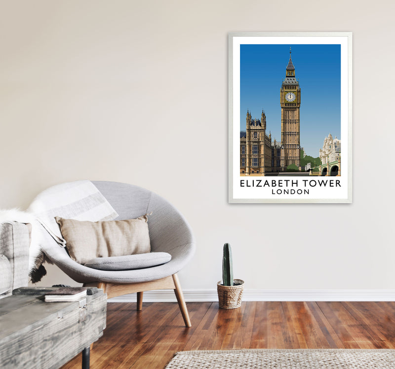 Elizabeth Tower by Richard O'Neill A1 Oak Frame