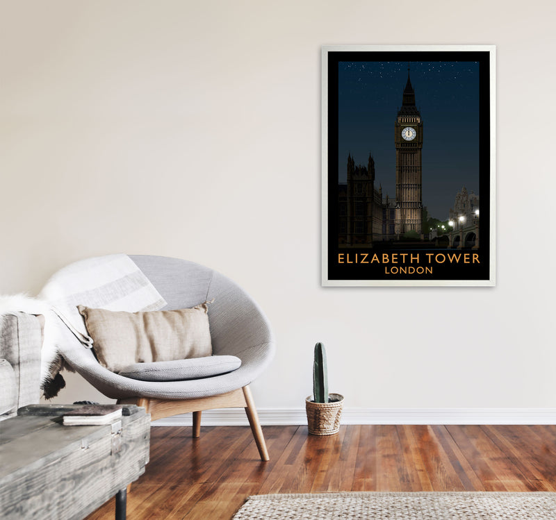 Elizabeth Tower by Richard O'Neill A1 Oak Frame