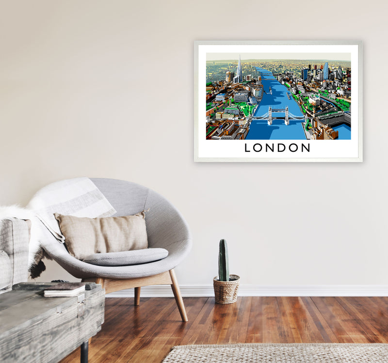 London by Richard O'Neill A1 Oak Frame