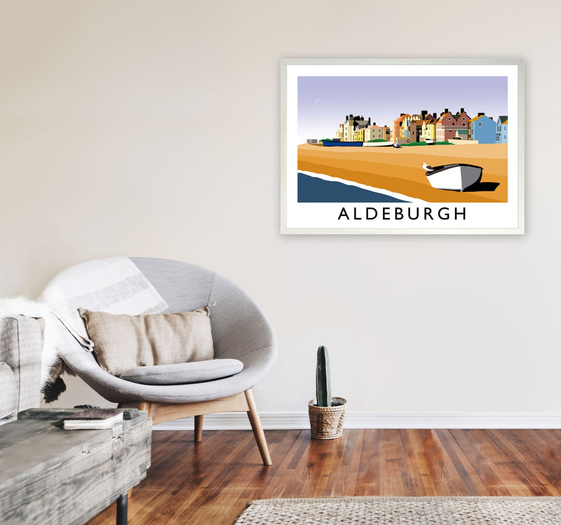 Aldeburgh Art Print by Richard O'Neill A1 Oak Frame