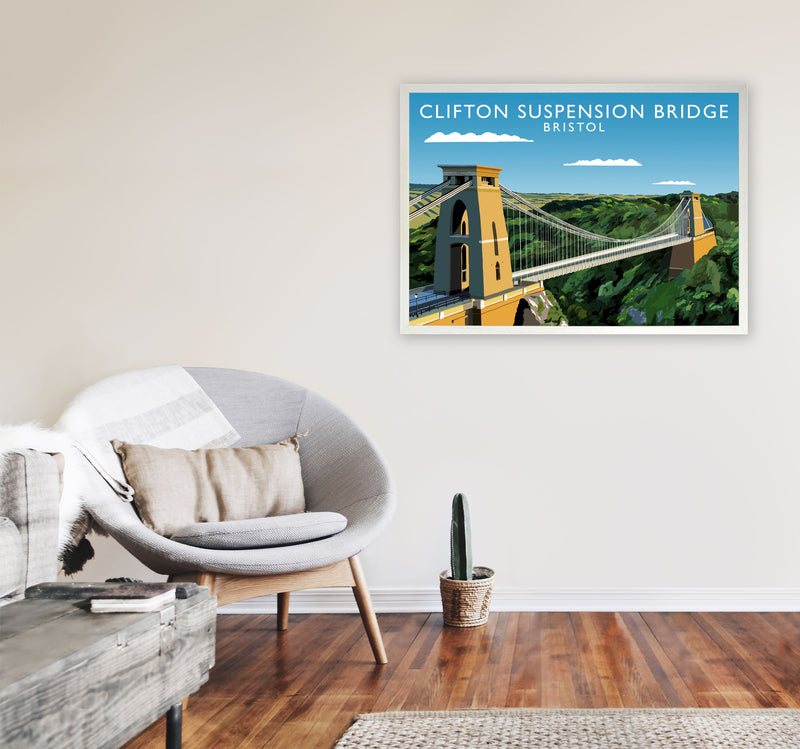Clifton Suspension Bridge Bristol Framed Art Print by Richard O'Neill A1 Oak Frame