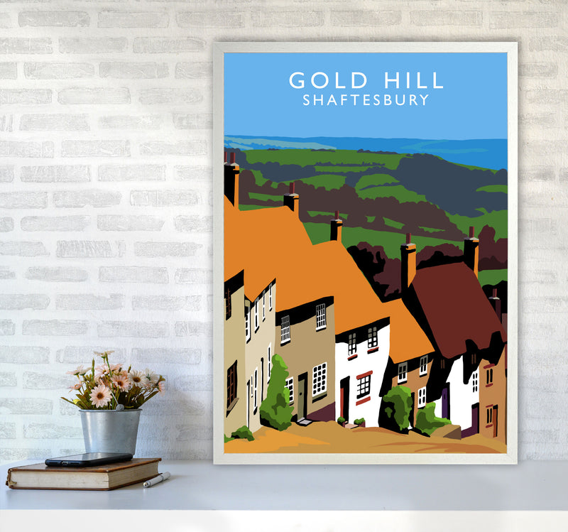 Gold Hill by Richard O'Neill A1 Oak Frame