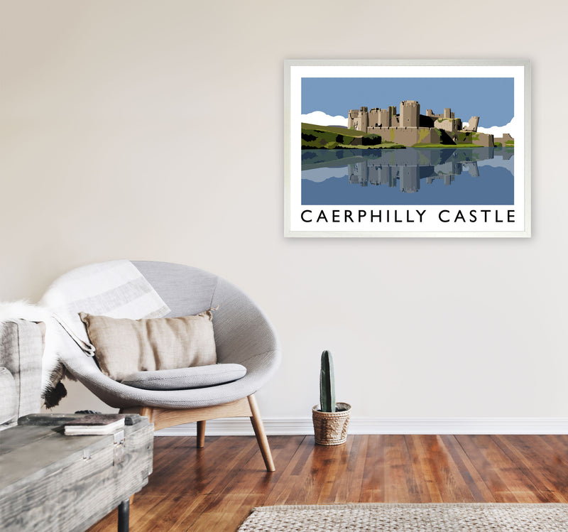 Caerphilly Castle by Richard O'Neill A1 Oak Frame