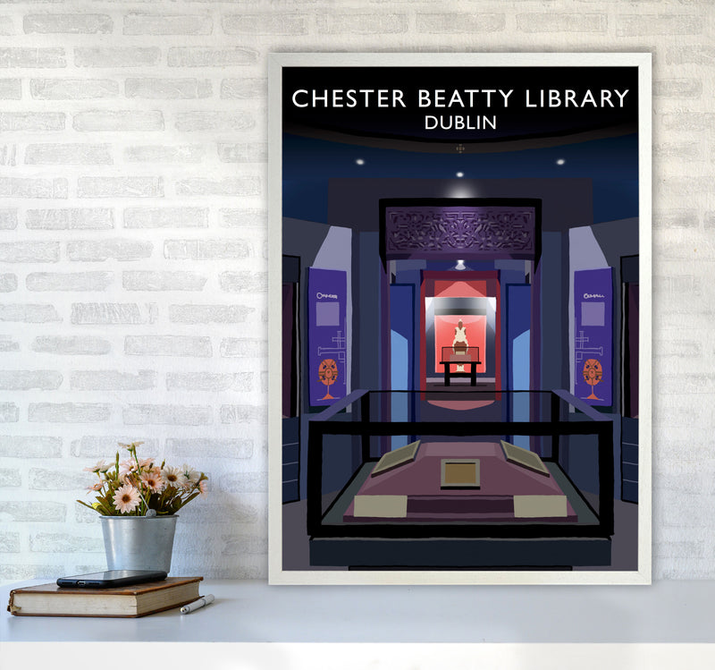Chester Beatty Library by Richard O'Neill A1 Oak Frame