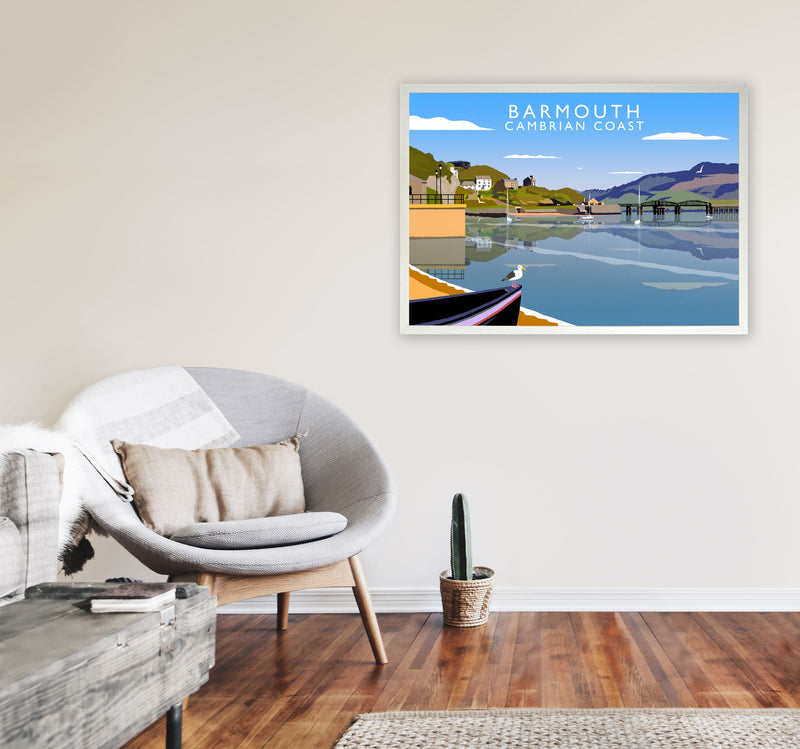 Barmouth Cambrian Coast Framed Digital Art Print by Richard O'Neill A1 Oak Frame