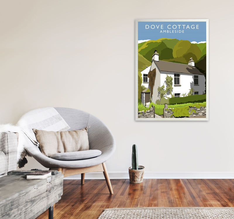 Dove Cottage (Portrait) by Richard O'Neill A1 Oak Frame