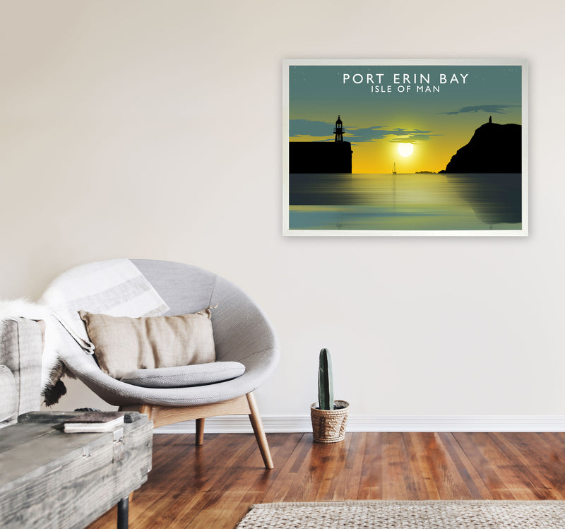 Port Erin Bay (Landscape) by Richard O'Neill A1 Oak Frame
