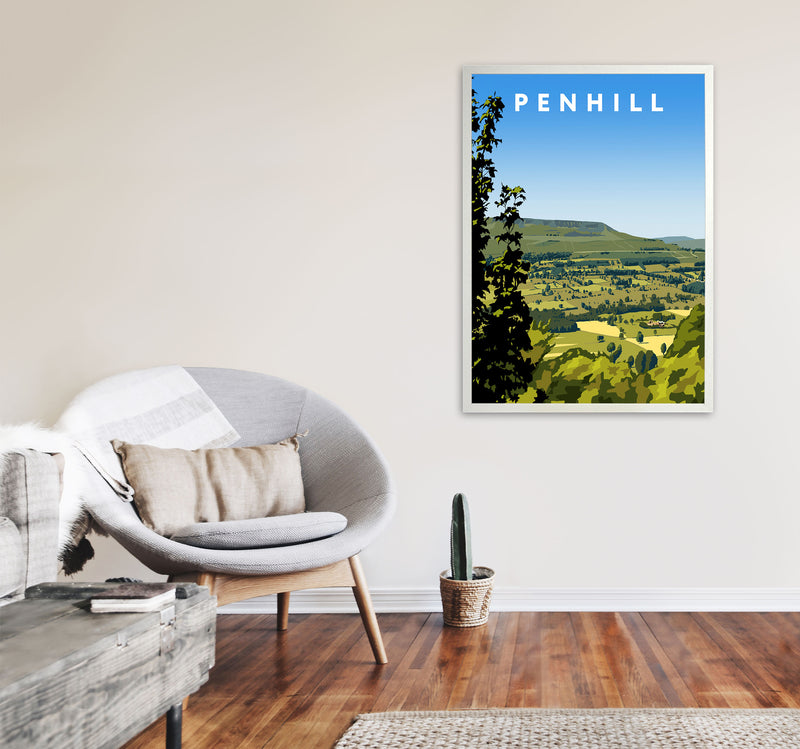 Penhill2 Portrait by Richard O'Neill A1 Oak Frame