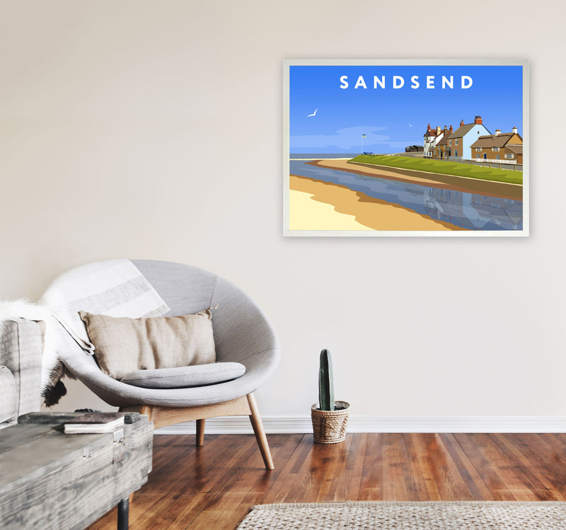 Sandsend3 by Richard O'Neill A1 Oak Frame