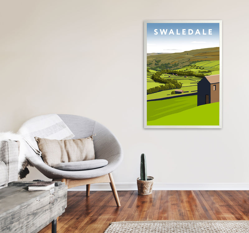 Swaledale2 Portrait by Richard O'Neill A1 Oak Frame