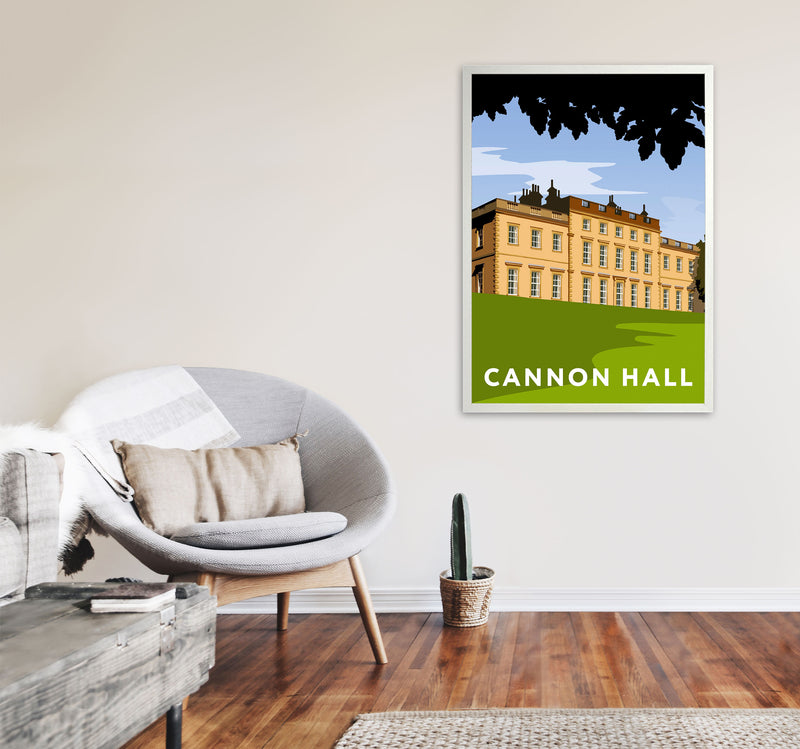 Cannon Hall Portrait by Richard O'Neill A1 Oak Frame