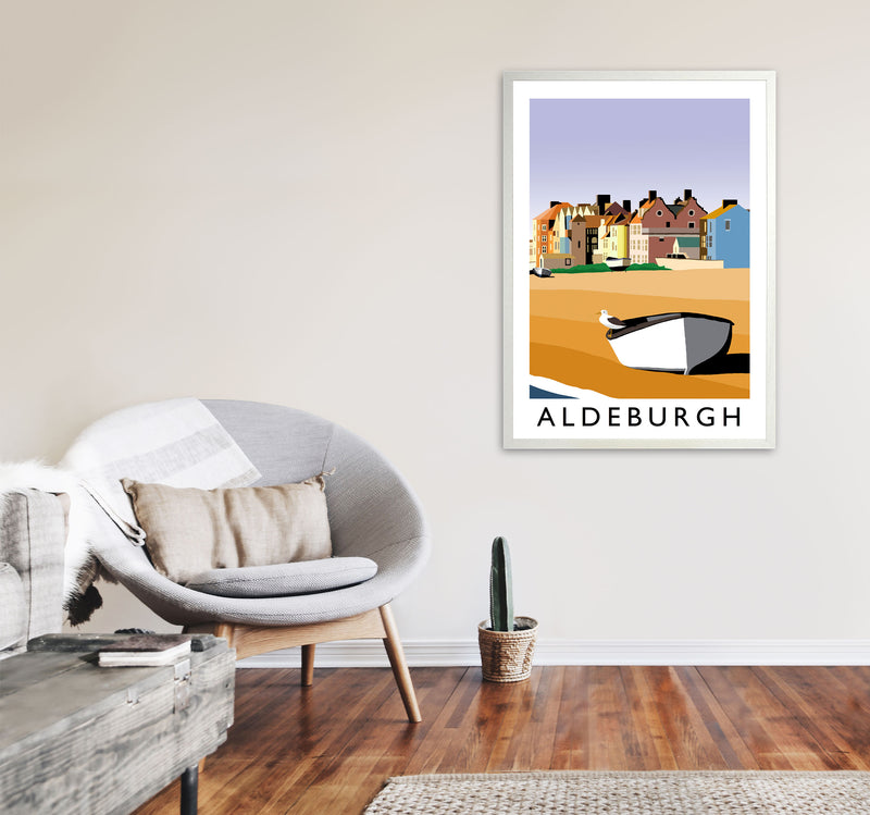 Aldeburgh Art Print by Richard O'Neill A1 Oak Frame