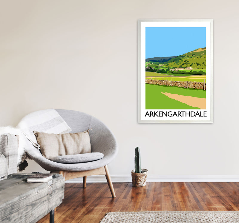 Arkengarthdale Portrait by Richard O'Neill A1 Oak Frame