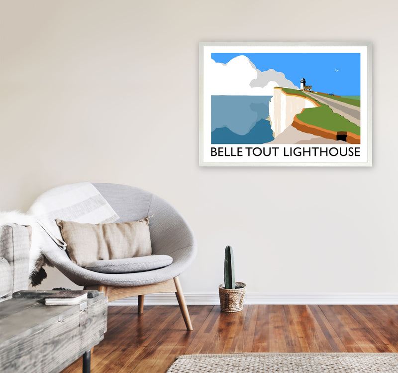 Belle Tout Lighthouse by Richard O'Neill A1 Oak Frame