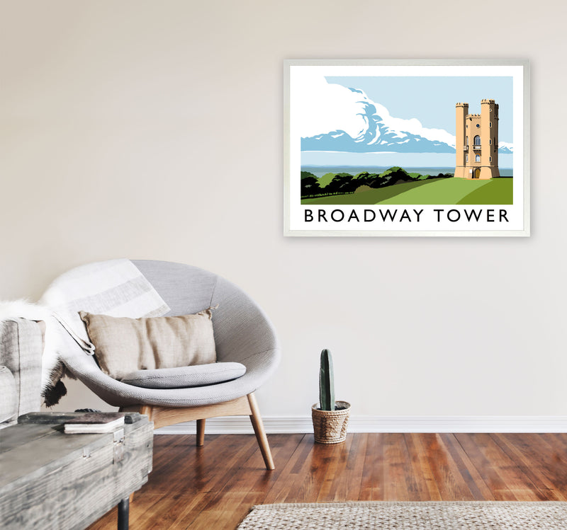 Broadway Tower Art Print by Richard O'Neill A1 Oak Frame