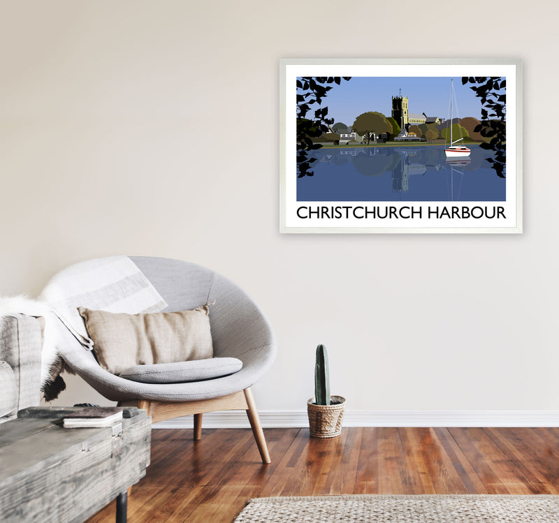 Christchurch Harbour by Richard O'Neill A1 Oak Frame