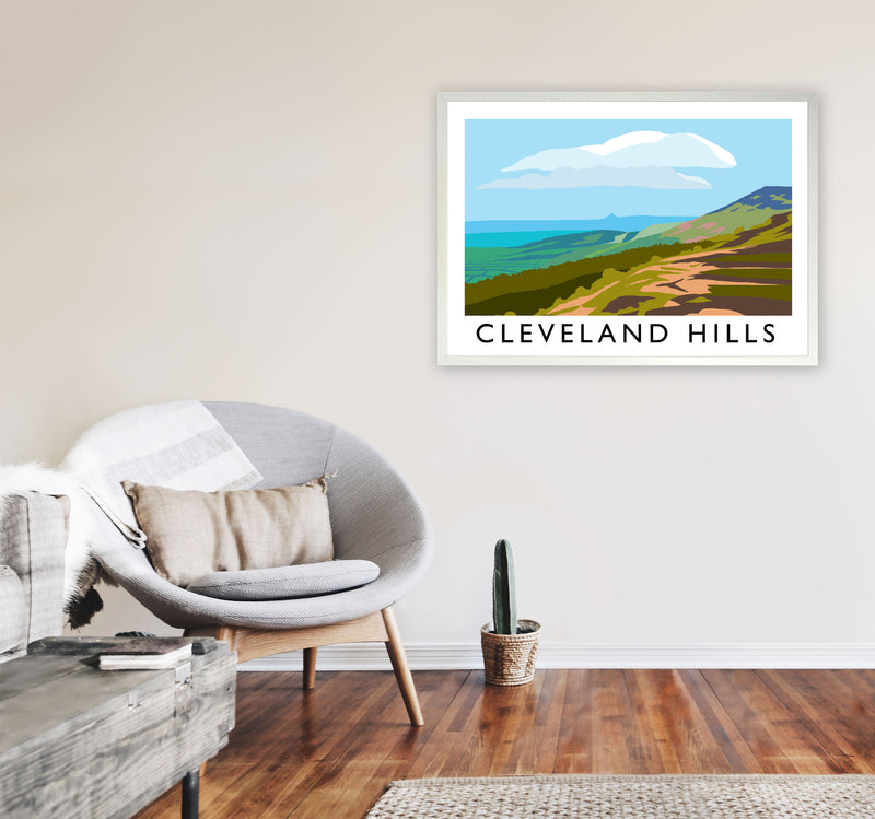 Cleveland Hills by Richard O'Neill A1 Oak Frame