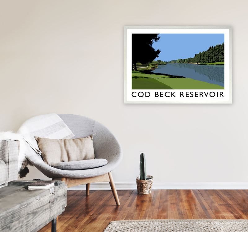 Cod Beck Reservoir by Richard O'Neill A1 Oak Frame