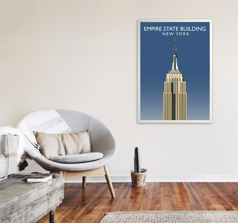 Empire State Building by Richard O'Neill A1 Oak Frame