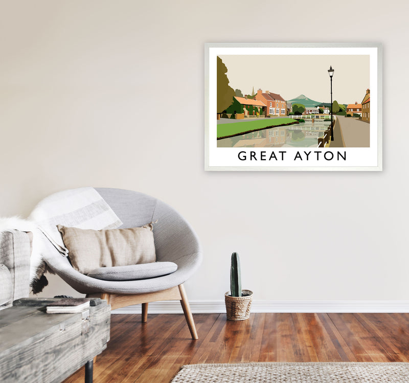 Great Ayton by Richard O'Neill A1 Oak Frame
