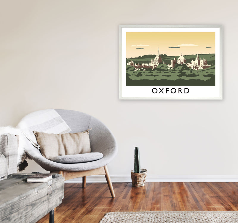 Oxford Art Print by Richard O'Neill, Framed Wall Art A1 Oak Frame