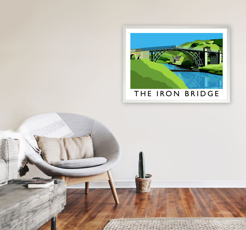 The Iron Bridge 2 by Richard O'Neill A1 Oak Frame