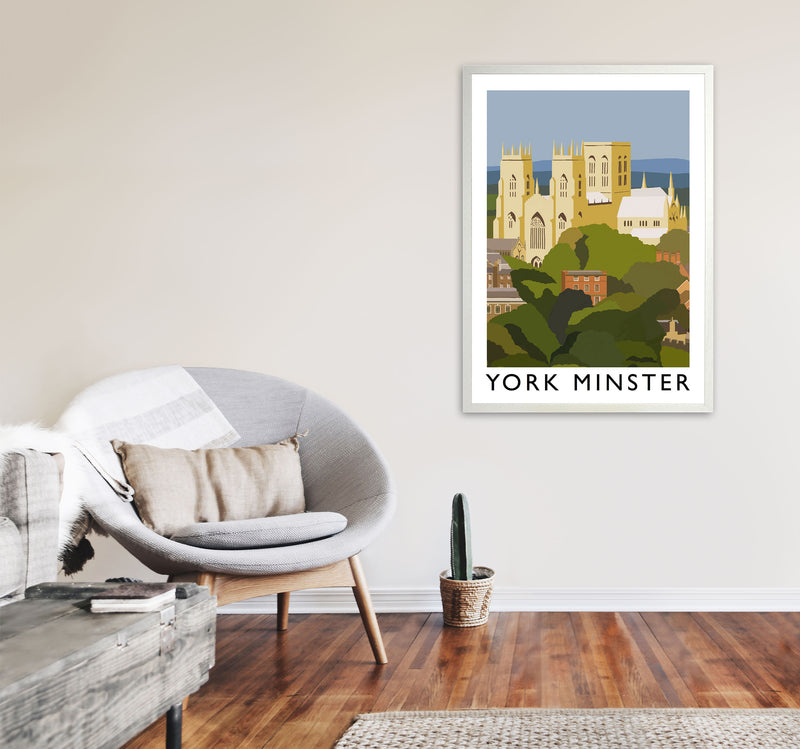 York Minster Framed Digital Art Print by Richard O'Neill A1 Oak Frame