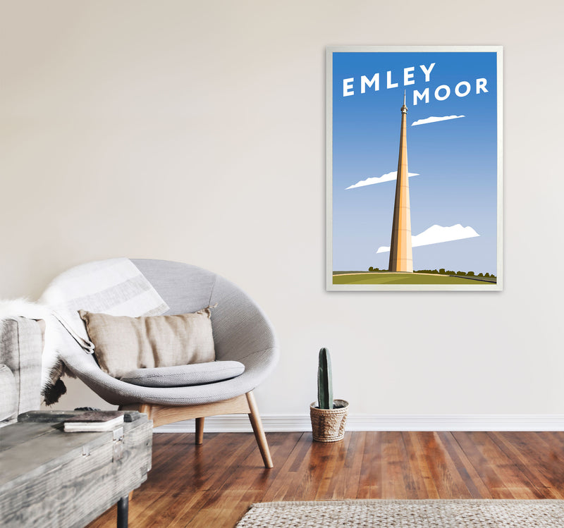 Emley Moor 3 by Richard O'Neill A1 Oak Frame