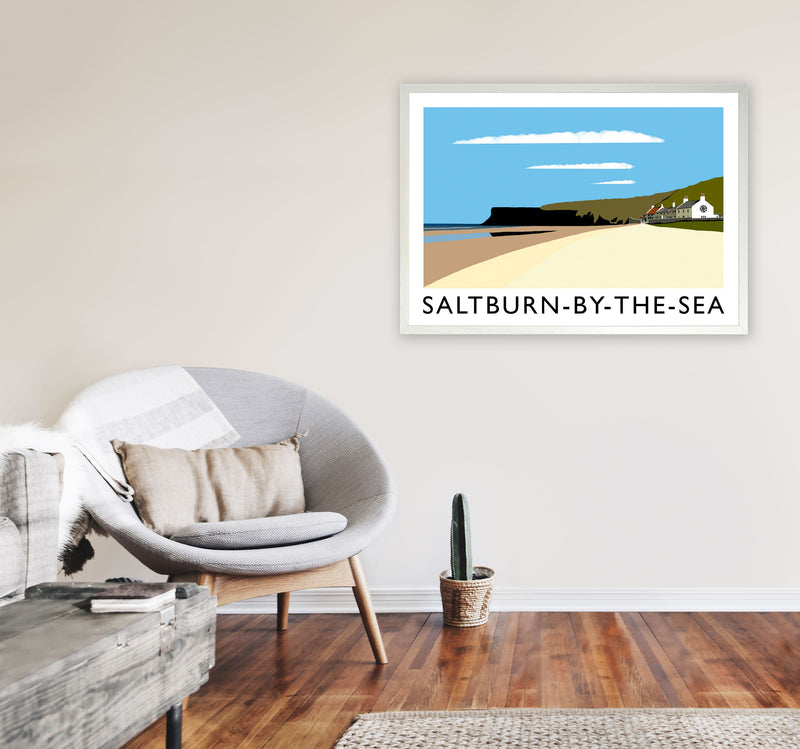 Saltburn-by-the-sea by Richard O'Neill A1 Oak Frame
