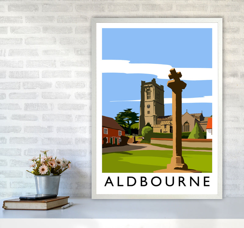 Aldbourne portrait by Richard O'Neill A1 Oak Frame