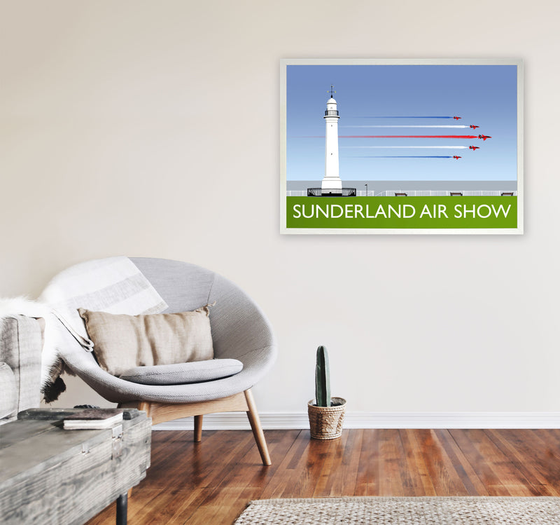 Sunderland AIr Show by Richard O'Neill A1 Oak Frame