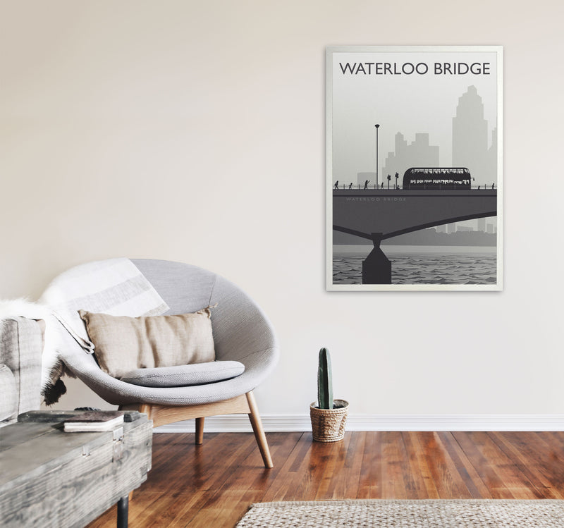 Waterloo Bridge portrait by Richard O'Neill A1 Oak Frame