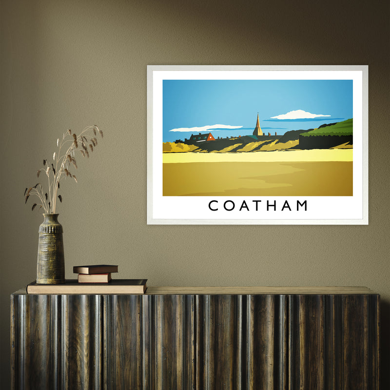 Coatham by Richard O'Neill A1 White Frame