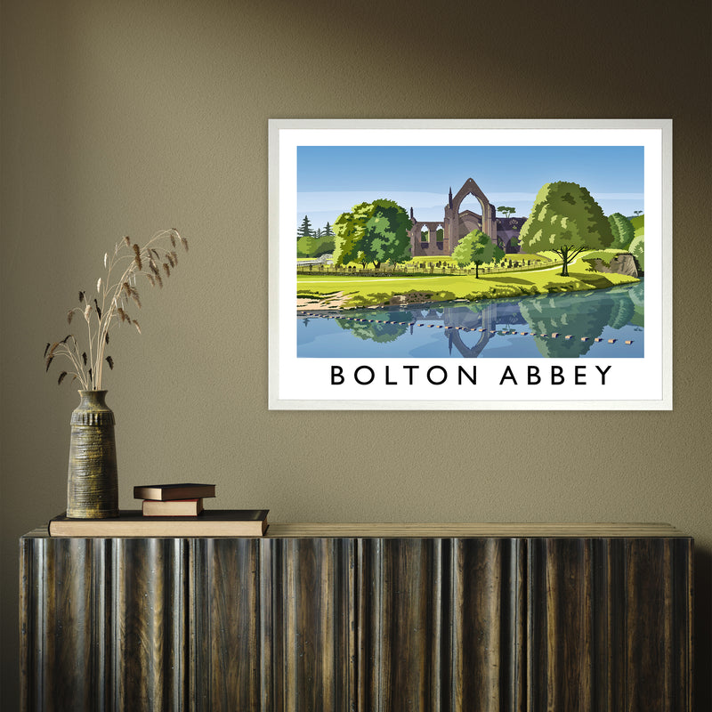 Bolton Abbey by Richard O'Neill A1 White Frame