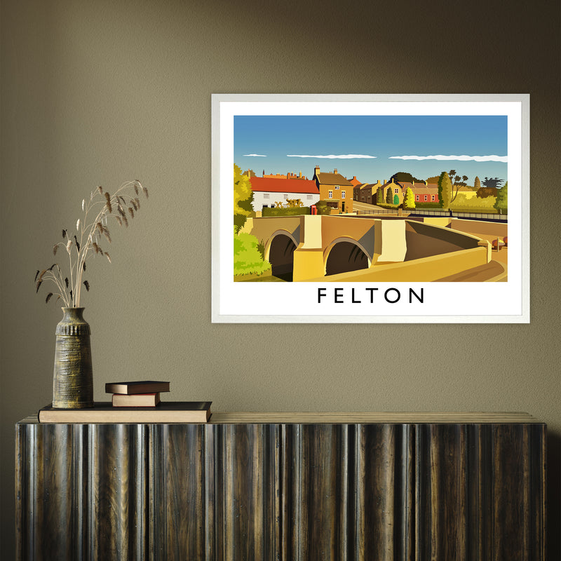Felton by Richard O'Neill A1 White Frame