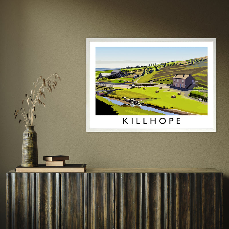 Killhope by Richard O'Neill A1 White Frame